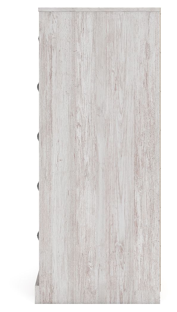 Paxberry - Whitewash - Five Drawer Chest