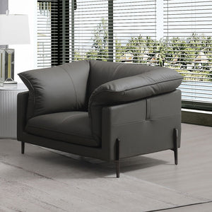 Tadi collection sofa in black leather exudes modern elegance and sophistication. With its clean lines and plush seating, it offers a perfect blend of comfort and style. Ideal for contemporary living spaces, the Tadi sofas provide a luxurious feel, making 