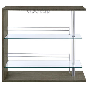 Prescott - Rectangular Home Bar Table - Weathered Gray