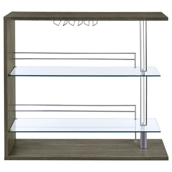 Prescott - Rectangular Home Bar Table - Weathered Gray