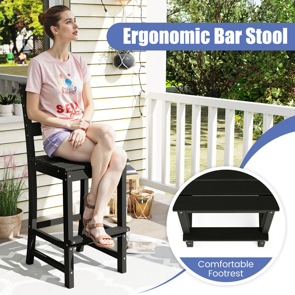 Stand against outdoor elements with all-weather and colorfast HDPE material<br>Treat earth better thanks to the recyclable characteristic<br>No need for complicated maintenance  just wipe it with soapy water<br>304 stainless steel screws for a longer outd