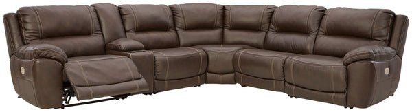 Dunleith - Chocolate - Power Sectional 6 Pc