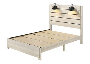  offering a cozy yet refined aesthetic to any modern home. The set features a generously sized bed with a broad