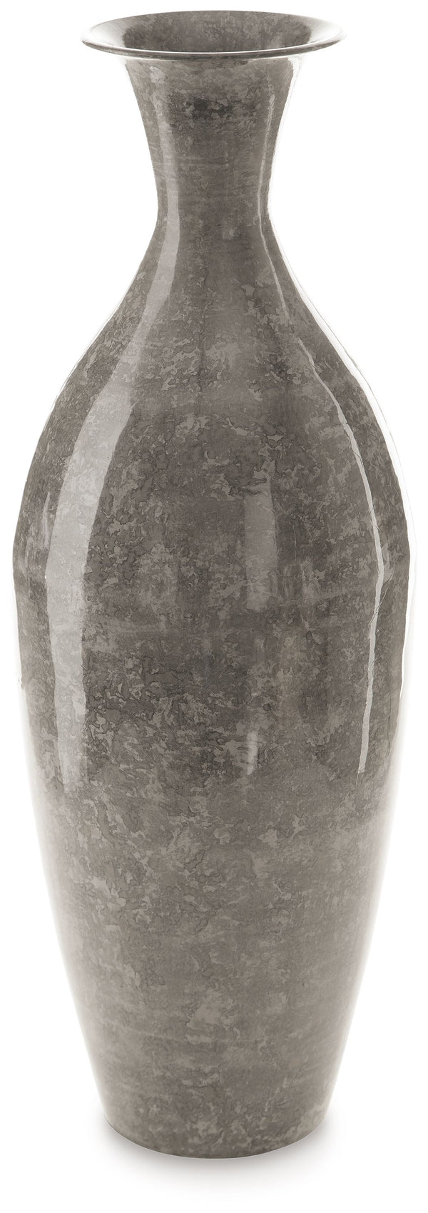 Sophisticated. Subtle. A stunning modern take on traditional. This vase is an homage to unique antiques in a high-gloss gray, bringing vintage character to your decor. Its curated vibe effortlessly complements your love of honoring old-school style.<br/><
