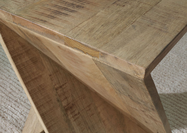 Zalemont - Distressed Brown - Accent Table