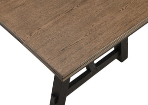Maribelle - 6 Piece Dining Room Set - Wheat / Charcoal