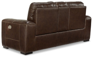 Alessandro - Walnut - PWR REC Loveseat/Con/Adj HDRST