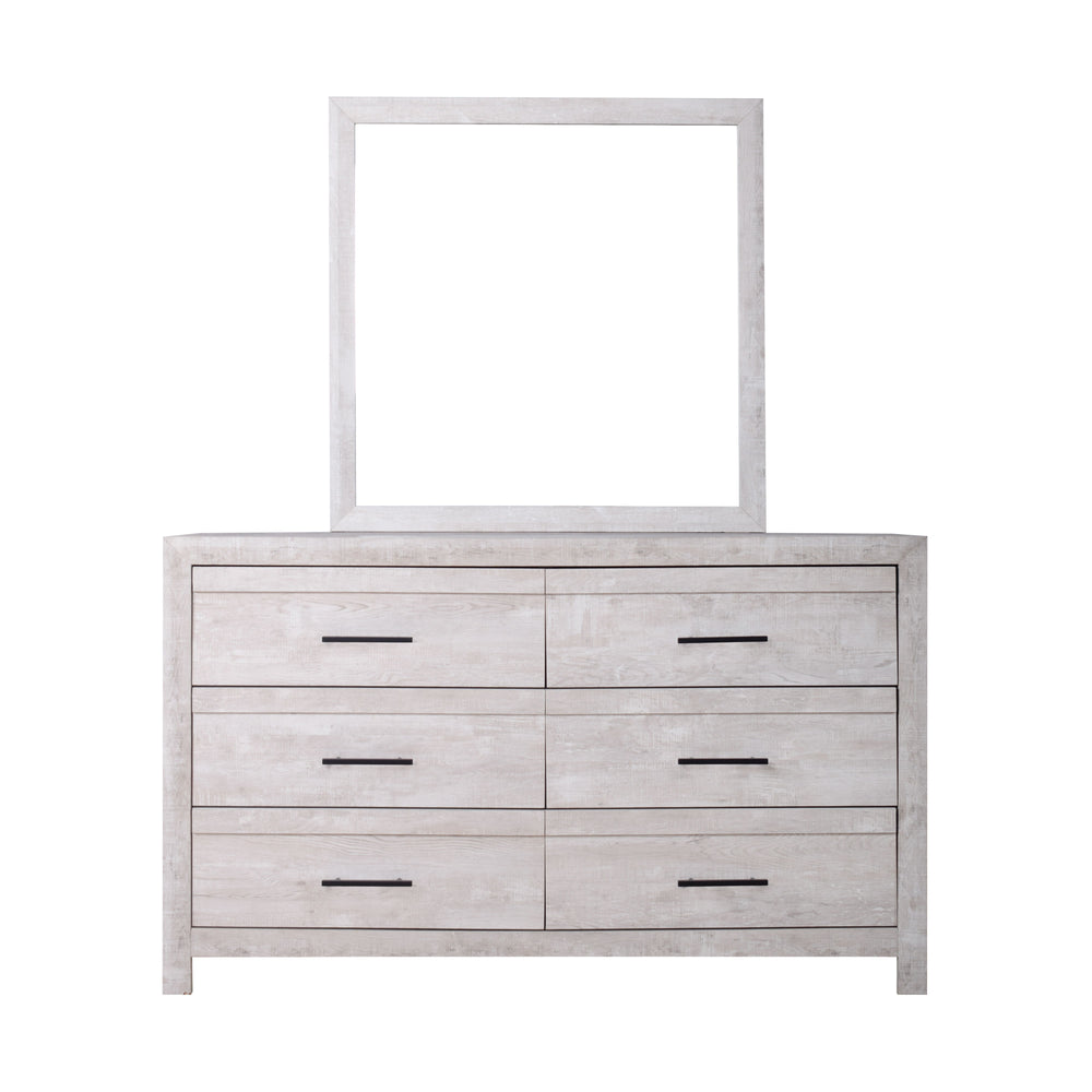 BiscayneÂ  - Dresser & Mirror - Gray