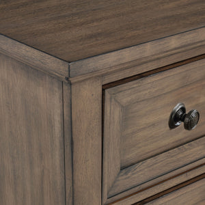 Mariana - Nightstand With USB - Vintage Mocha