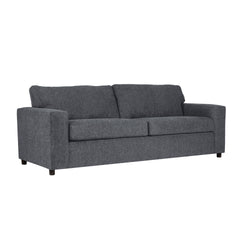 Meet the Kylo 3-Seater Sofa, a versatile addition to any living space. With its transitional style and ash gray upholstery, this sofa effortlessly complements a variety of decor themes. The Kylo is made in the USA and features square arms and an attached 