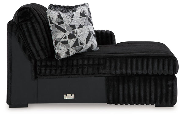 Midnight-Madness - Onyx - Raf Corner Chaise