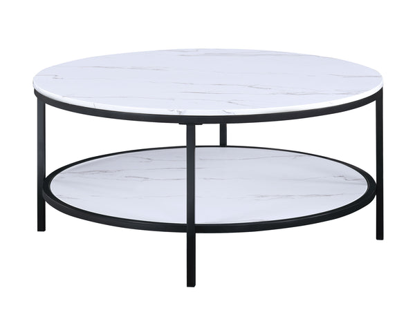  designed to bring a touch of modern elegance to any home. The set features stunning faux marble tops that offer a luxurious aesthetic