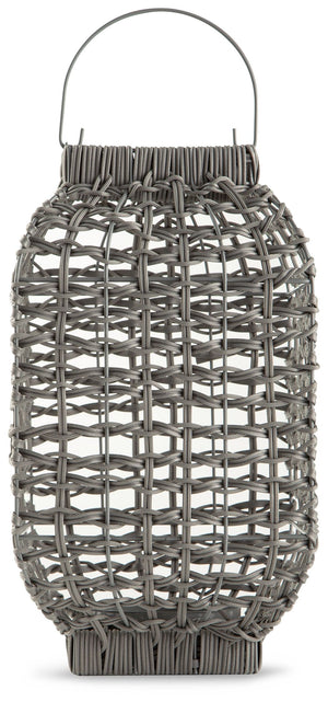 Evonne - Antique Gray - Lantern - Small