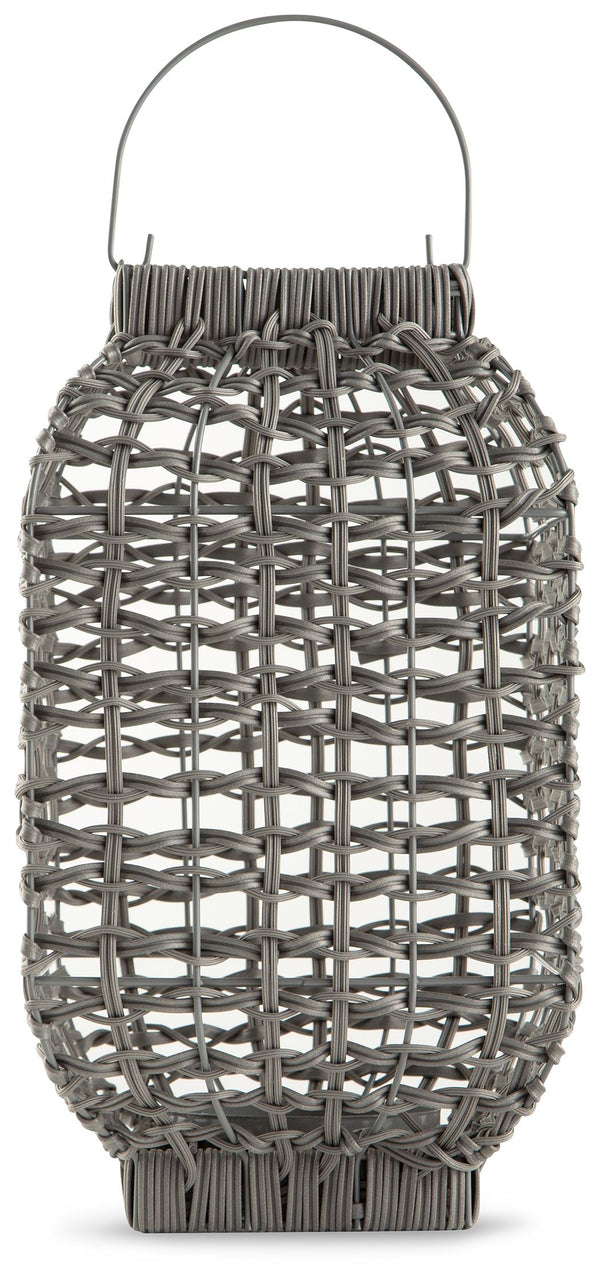 Evonne - Antique Gray - Lantern - Small
