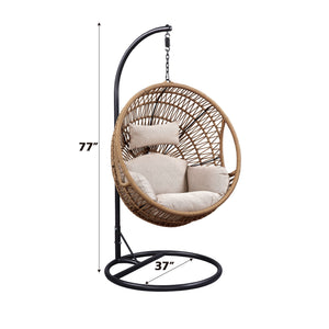  Patio Swing Chair & Stand â€¢ Seat Cushion Included (Removable) â€¢ Includes: Swing Chair
