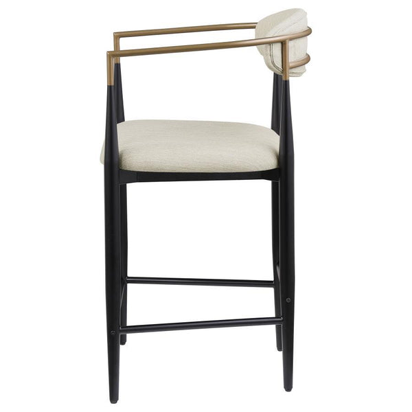 Tina - Fabric Upholstered Counter Chair (Set of 2) - Beige