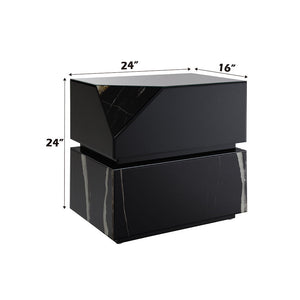 Drisana - End Table - Black Mirrored Finish