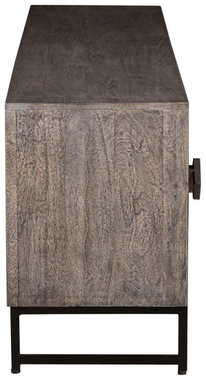 Treybrook - Distressed Gray - 2 Door Accent Cabinet