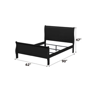 Louis Philippe - Queen Bed - Black