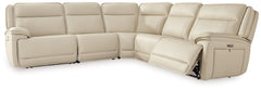 This power reclining sectional is the perfect combination of sleek style and thoughtful functionality. Engineered for comfort and convenience, the set offers concealed storage compartments and endless relaxation. From movie nights to family gatherings, it