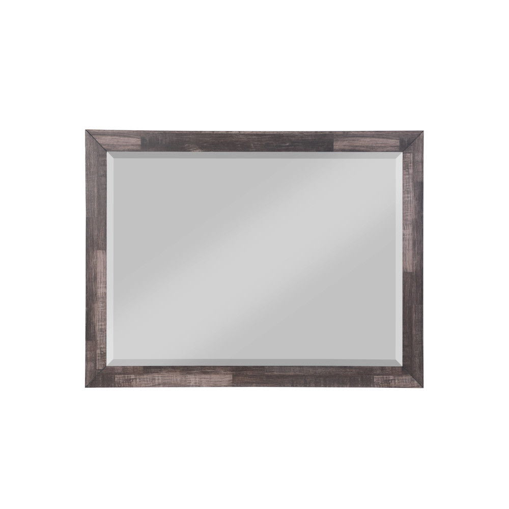 Mirror with Beveled Edge (mm) Shape: Rectangular Orientation: Landscape (Horizontal) Mirror Inner Dimension(without Frame): 42-"L x 30-"H<br/><br/><b>Product Features</b><ul><li>Case: 1Pc/1Ctn</li><li>Finish: Dark Cherry</li><li>Style: Transitional</li><l