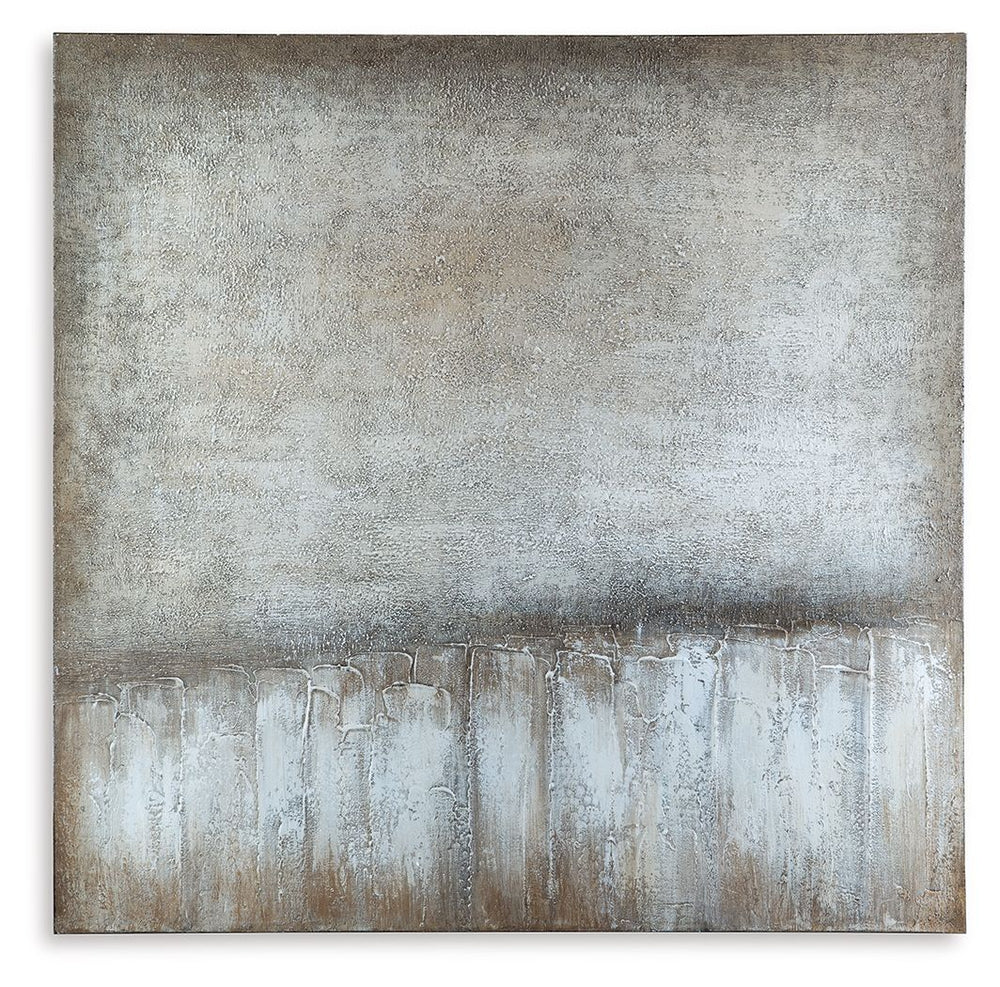 Simple in its sophistication, this wall art is a striking complement to contemporary spaces. Its richly refined neutral hues invite warmth and dimension to your wall decor. And with four ways to hang this piece, you can refresh its staging as you please.<