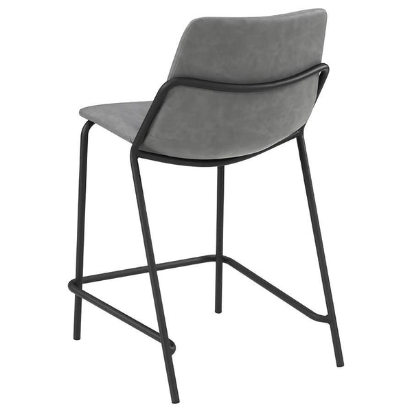 Earnest - Upholstered Counter Chair (Set of 2) - Gray