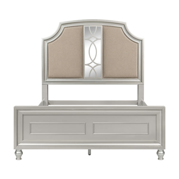  meticulously crafted for enduring strength and durability with solid Pine and high-quality manufactured wood. Its glamorous matte silver finish exudes elegance