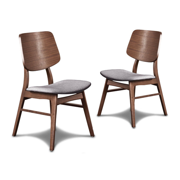 The Oscar Mid-Century Modern Dining Chairs (Set of Two) combine timeless design with practical functionality, making them a perfect addition to your dining space. Crafted from solid Rubberwood and Walnut veneers, these chairs are designed for durability a