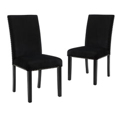 Introducing the New Classic Furniture Celeste Dining Chair â€“ a set of two chairs that seamlessly blend comfort with contemporary elegance. Crafted with solid Rubberwood legs, these chairs boast quality construction, ensuring a strong and stable seating 