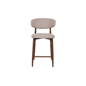 Royce - Counter Chair With Metal Frame (Set of 2) - Toast / Walnut