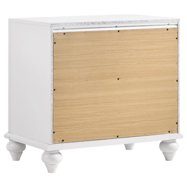 Barzini - 2-Drawer Nightstand - White