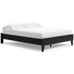If youâ€™re a fan of clean, crisp and contemporary interiors, rest assured this queen platform bed suits you. The linear profile is enhanced with a matte black finish with subtle replicated wood grain. Hard to believe such high style can be so attractivel