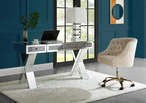 Noralie - Writing Desk - Clear Glass