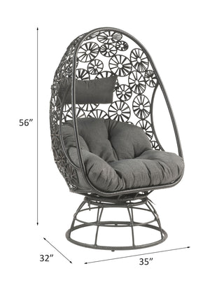 Hikre - Patio Lounge Chair - Clear Glass