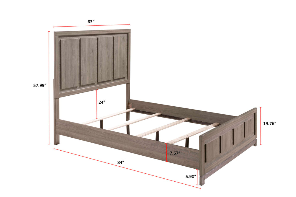 River - Queen Bed - Dark Brown<h4><b>River - Queen Headboard And Footboard - Light Brown</b></h4> <table width="100%"><colgroup><col style="width: 30%"> <col style="width: 70%"> </colgroup> <tbody> <tr> <td>Dimensions</td> <td> 63.00"L x 84.81"D x 58.00"H
