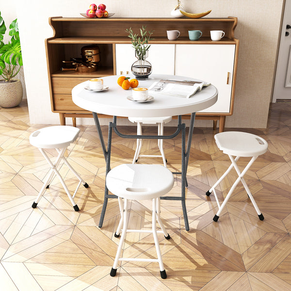 The HDPE tabletop is characterized by excellent robustness and fade resistance<br>The waterproof HDPE tabletop is easy to maintain and resistant to stains<br>The heavy-duty metal frame ensures 220 lbs strong weight capacity <br>The 1.6" thickened HDPE boa