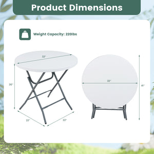 The HDPE tabletop is characterized by excellent robustness and fade resistance<br>The waterproof HDPE tabletop is easy to maintain and resistant to stains<br>The heavy-duty metal frame ensures 220 lbs strong weight capacity <br>The 1.6" thickened HDPE boa