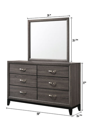 Akerson - Queen 4 Piece Bedroom Set - Gray