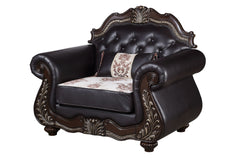 Maximus - Chair Backrest And Legs - Dark Brown