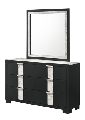 Rangley - Queen 5 Piece Bedroom Set - Black