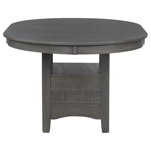 Lavon - Oval Extension Leaf Dining Table - Medium Gray