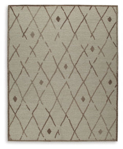 This elegant, understated area rug masterfully combines design and durability. Hand-tufted for superior quality, its geometric pattern and neutral palette pair seamlessly with rustic and contemporary decorative schemes. With a soft and cozy texture, this 
