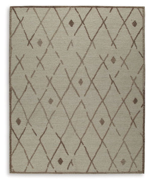This elegant, understated area rug masterfully combines design and durability. Hand-tufted for superior quality, its geometric pattern and neutral palette pair seamlessly with rustic and contemporary decorative schemes. With a soft and cozy texture, this 
