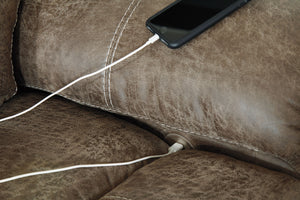  the sectionalâ€™s leather alternative upholstery offers a warm