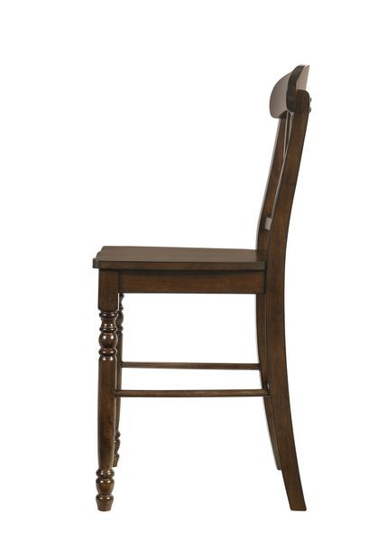 Dylan - Counter Height Chair (Set of 2) - Walnut Finish