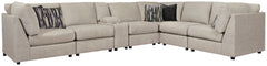 With its casual-contemporary aesthetic and modular design that simply makes sense, this sectional makes way for high style and indulgent comfort. Rest assured, the thickly cushioned seats and wedge-cut backrests are right on point for those who fancy a cl