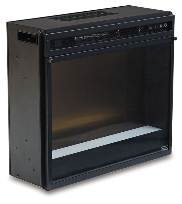  this fireplace insert includes an electric flame feature that operates with or without heat