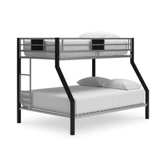 Sleep safe and soundâ€”in style. Youâ€™ll rest easy thanks to the top bunkâ€™s guardrails, and theyâ€™ll love the -"cool factor-" of the industrial/contemporary design. This bunk bed is a victory for the whole family.<br><br><b>Additional Dimensions</b><b
