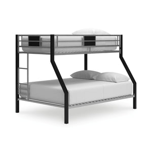 Sleep safe and soundâ€”in style. Youâ€™ll rest easy thanks to the top bunkâ€™s guardrails, and theyâ€™ll love the -"cool factor-" of the industrial/contemporary design. This bunk bed is a victory for the whole family.<br><br><b>Additional Dimensions</b><b